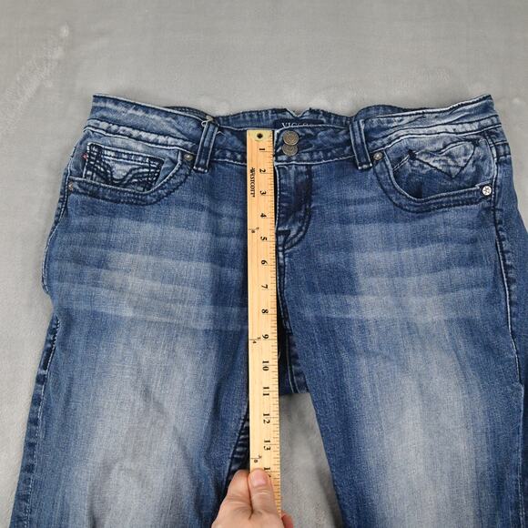 VIGOSS Jeans Womens 18 (35x30) The Chelsea Slim Boot Blue Denim - Picture 7 of 11